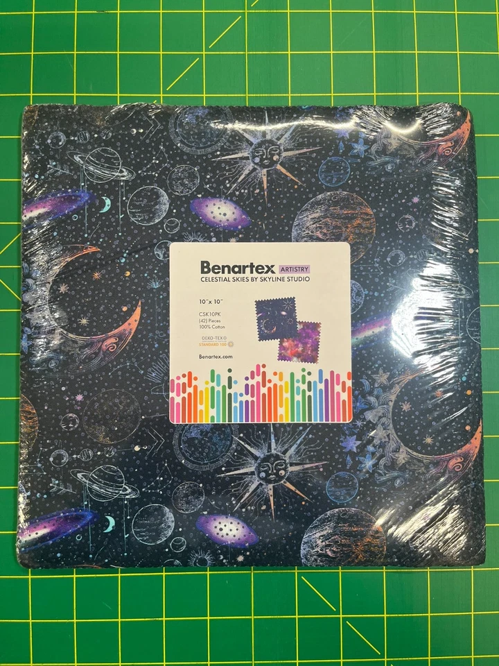 Celestial Skies ~ Benartex ~  42 10" Squares ~ Laye Cake - Image 2 of 3