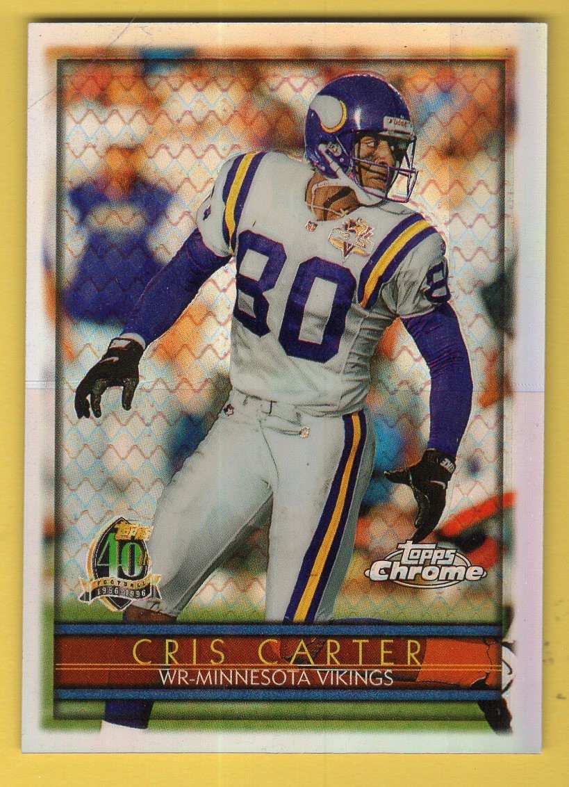 1996 Topps Chrome #99 Cris Carter REFRACTOR