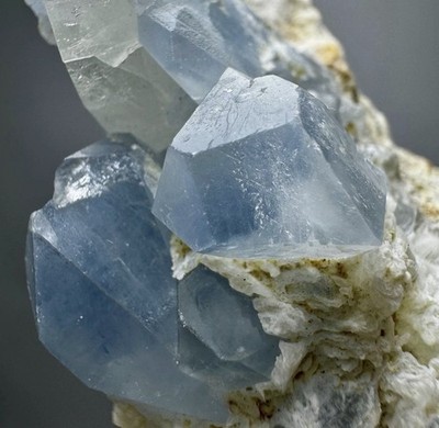 326 Carat Ultra Rare Blue Celestine Crystals With Dogtooth Calcite From  @Afg