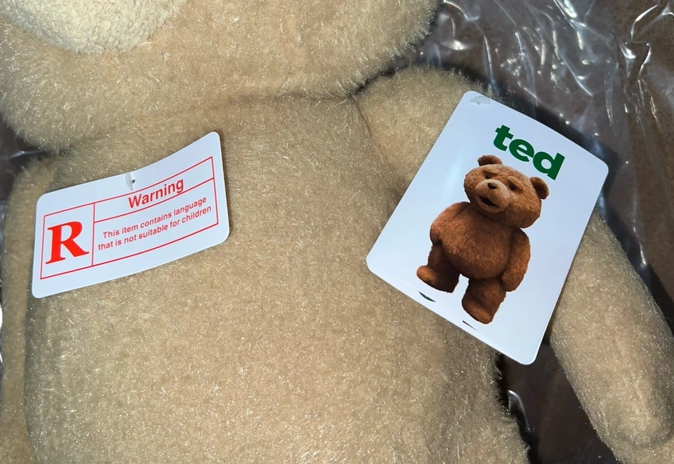 "Oso de peluche parlante Ted Movie 24"" clasificación R 1:1 tamaño real nuevo en caja" Foto 2 de 4