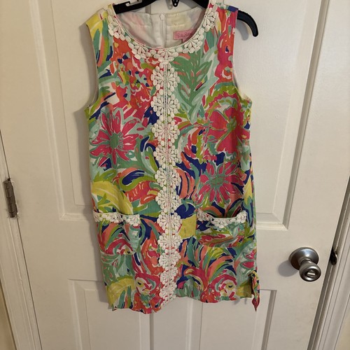 Robe Fille Lucky Brand Imprimé Floral Tropical - Taille 4T, Manches Courtes, Rayon