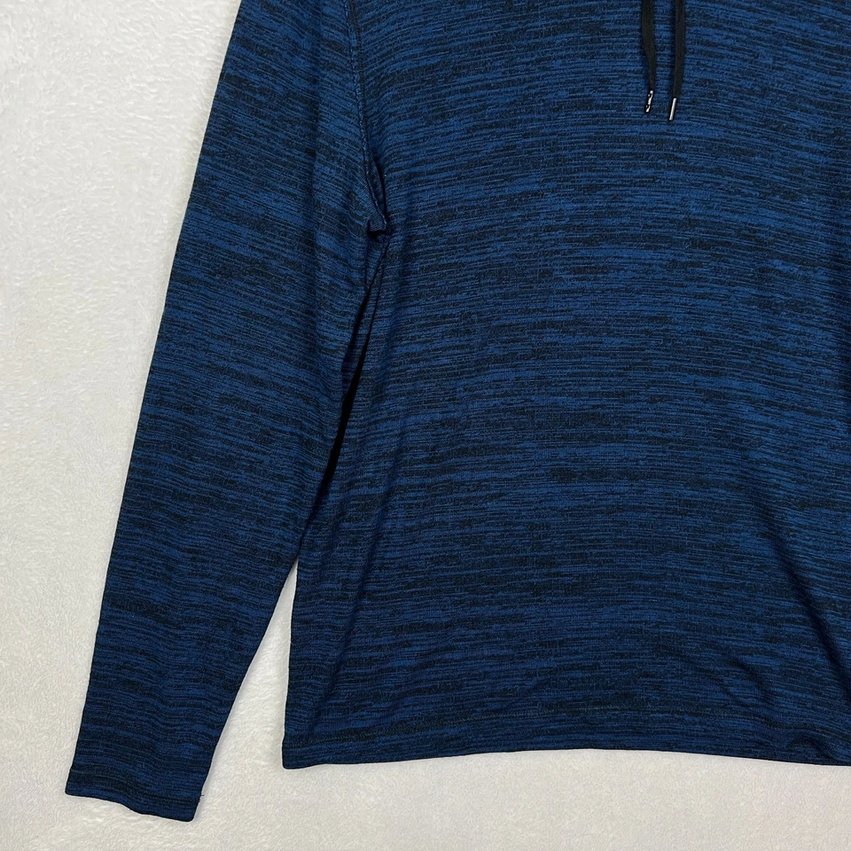 Sudadera con Capucha John Varvatos Para Hombre Pullover Mediano Azul Ligero Tinte Espacial Foto 4 de 4