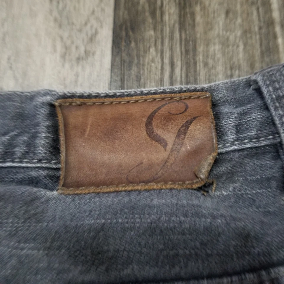 Pantalones Cortos Sean John 38 Negro Y2K Para Hombres De Colección Denim holgado patinador grunge hip-hop Foto 3 de 4