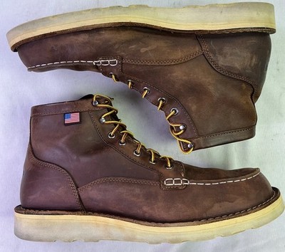 Danner Men's Bull Run Soft Toe 6'' GTX Leather Boots-Brown-Size: 13 D