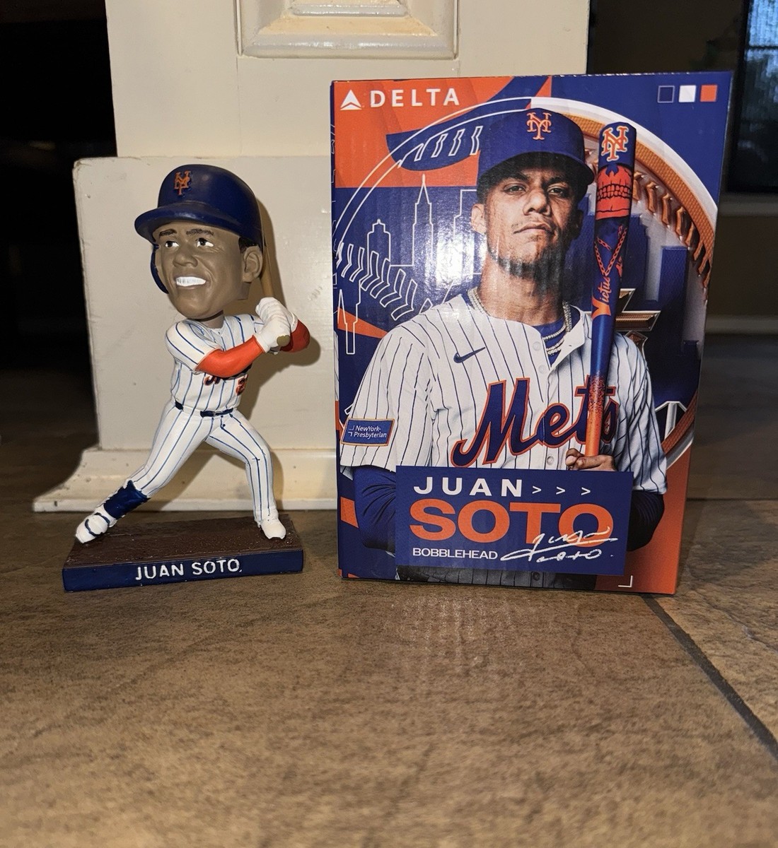 Juan Soto Bobblehead メッツ 250816来場者プレゼント Juan Soto New York Mets Electroplated Bobblehead FOCO
