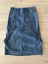 HTF Stella Mccartney gonna lunga in denim abbellimento con cerniera taglia 40 (4-6)