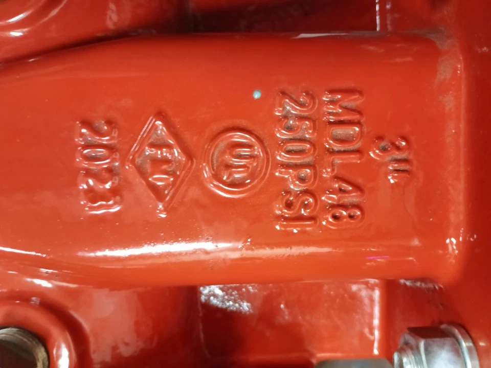 3” Zurn Wilkins Model 48 Gate Valve Resilient Wedge 250psi C515.   - Image 4 of 4