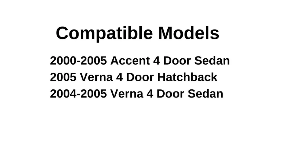 Fits 2000-2005 Hyundai Accent Dodge Verna Sedan Passenger Rear Door Window Glass Foto 3 de 4