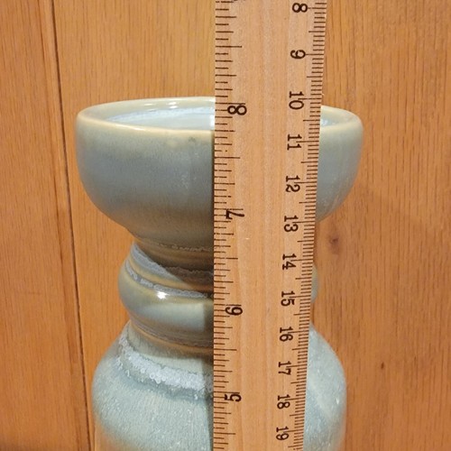 Blau Braun Ombre Keramik Stumpenkerzenhalter Rustikal Deko Landhaus - Bild 8 von 9