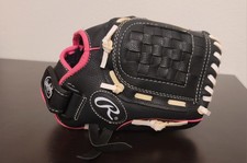Rawlings Players Series PL105PW Baseball Glove 10.5" Black Pink Basket-Web