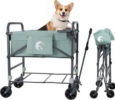 Elevated Dog Wash Station Folding Tub; Adjustable Grooming Bath