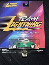 Johnny Lightning 1:64 ‘34 Ford Coupe 3  Stooges Larry Fine White Lightning