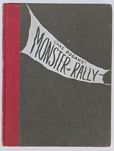 Vintage MONSTER RALLY von Chas Addams 3. Druck 1950 Hardcover Buch