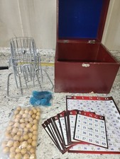 Pavillion Deluxe Bingo Game Set Complete in Wood Box extras Parties Game Night