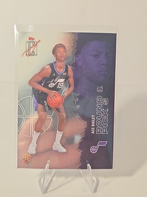  2025-26 Topps Signature Class Chrome Ace Bailey Rc Card 104 Jazz