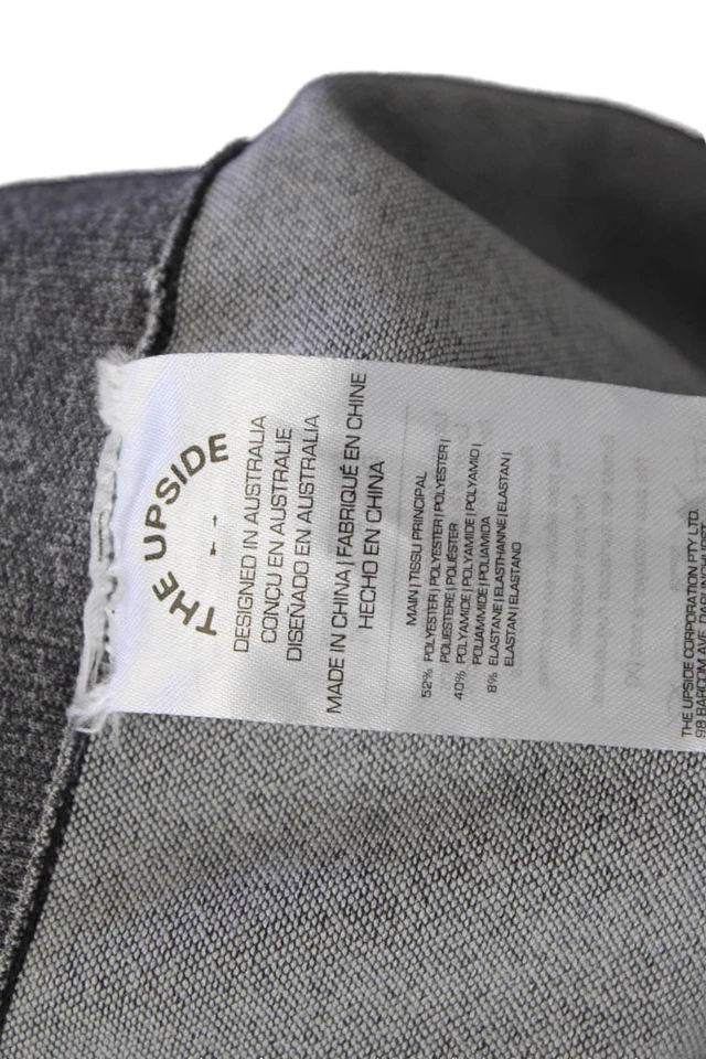 Calzas deportivas The Upside para mujer elásticas a rayas tiro medio grises talla S Foto 4 de 4