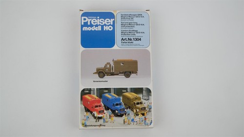 Preiser H0 1304 Magirus Mercur 120 D 10 A aparato coche protección civil | Zustand: Gebraucht