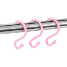 S-Shaped Shower Curtain Hooks Rust Proof Stainless Steel Hooks for Kitchen