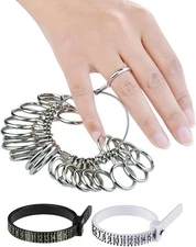 Ring Sizer Measuring Tool, 27 PCS Premium Measurement US Ring... 