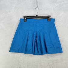 Vintage Wilson Skirt Womens 14 Blue Nylon Ple...
