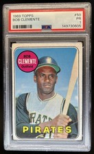 1969 Topps Bob Clemente #50 Pirates PSA 1