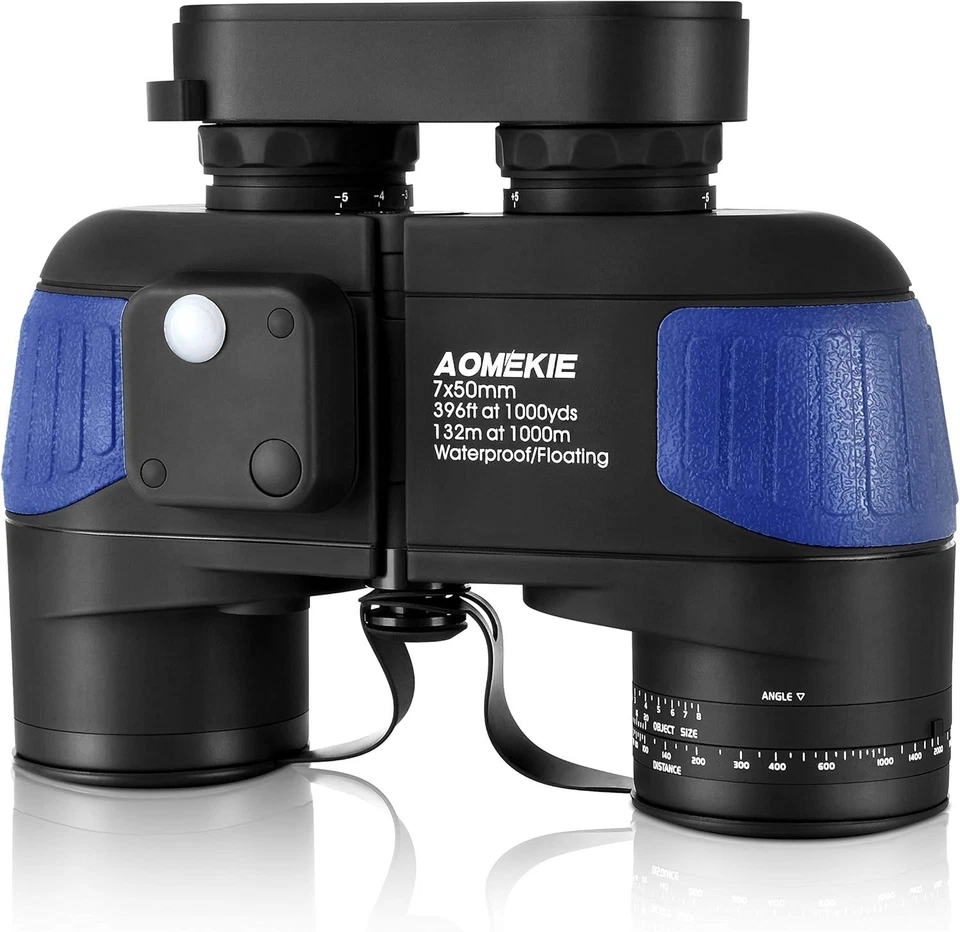 7X Magnification Marine Binoculars with 50mm Lens - Ideal for Navigating Waters - Image 3 of 4