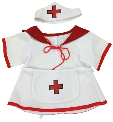 STUFFEMS TOY SHOP Nurse Outfit Fits Most 14" - 18" Build-a-bear and Make Your Own Stuffed Animals