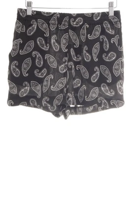 FOREVER 21 Short Dames Pantalon T EU 38 noir-gris foncé-blanc cassé - Photo 1/4