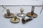 ~~~ Old Antique Collection Iron Brass Candleholder 19/20 Cen. Vintage (#2) ~~~