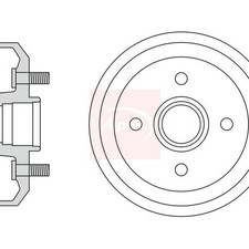 Tambour de frein Mazda 121