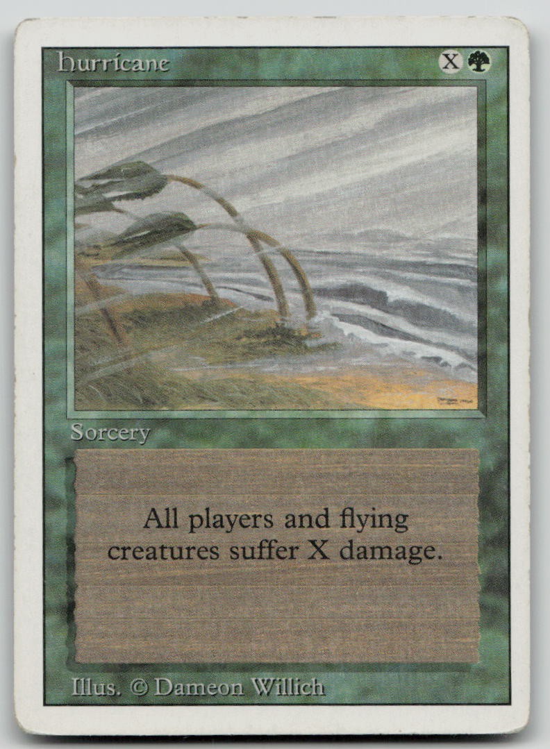 Hurricane [Revised Edition - 202] Heavily Played Uncommon Magic