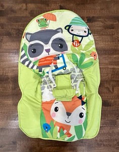 Fisher Price Infant To Toddler Rocker Seat Cover Replacement Fabric Green Animal
