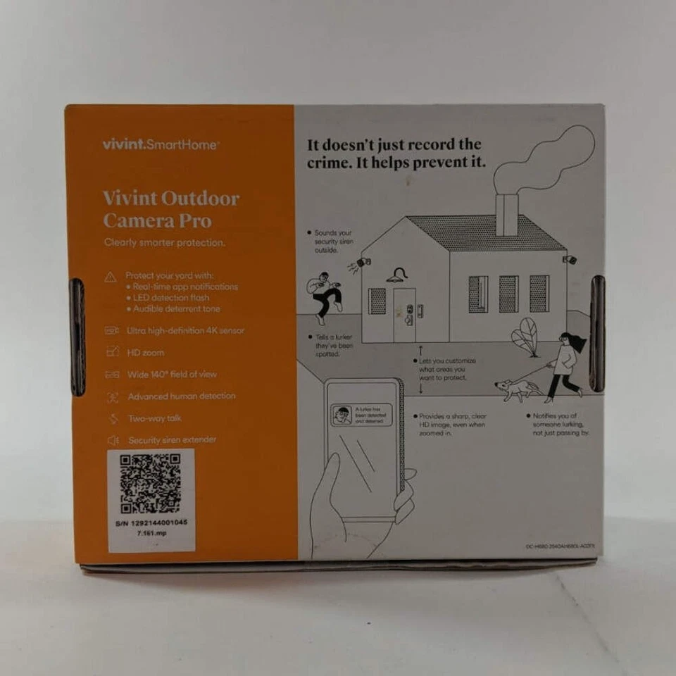 New Vivint Outdoor Camera Pro Bullet Security Camera VS-ODC300-WHT - Image 2 of 4