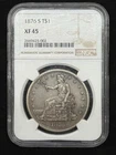 1876 S Trade Silver Dollar $1 NGC XF 45