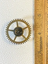 Sessions Clock Movement Time Side 4th Wheel (See Pics To ID Mvmt) (KD3096)