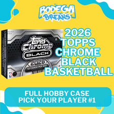 Ace Bailey -2026 Topps Chrome Black Basketball - 8 Box Hobby Case Break #1