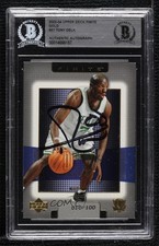 BAS 2003-04 Upper Deck Finite Gold 10/100 Tony Delk #32 BGS Authentic Auto 3c7