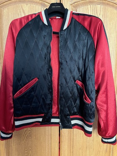 Gucci Men Bomber Jacket Reversible Quilted Lion Size 52 Xl - Picture 4 of 8