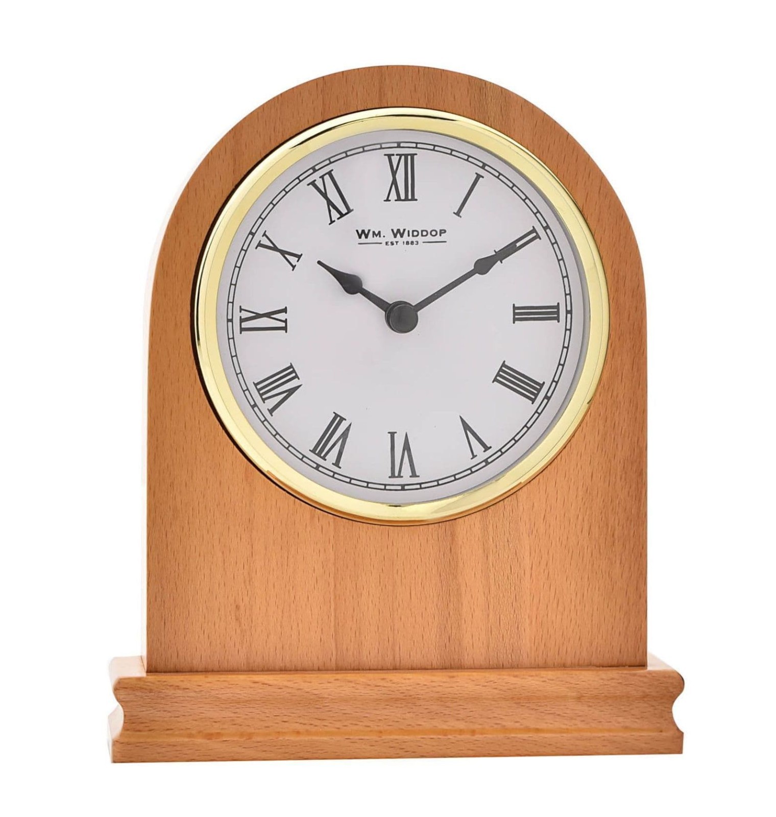 Widdop Wooden Arched Mantel Clock W2672