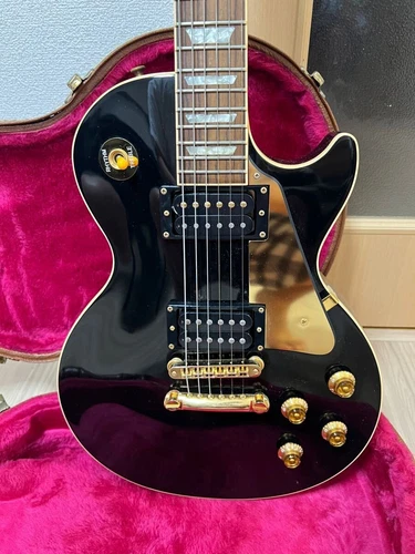 Electric Guitar Gibson Les Paul Standard EB Ebony Black Made in 1999 with Case