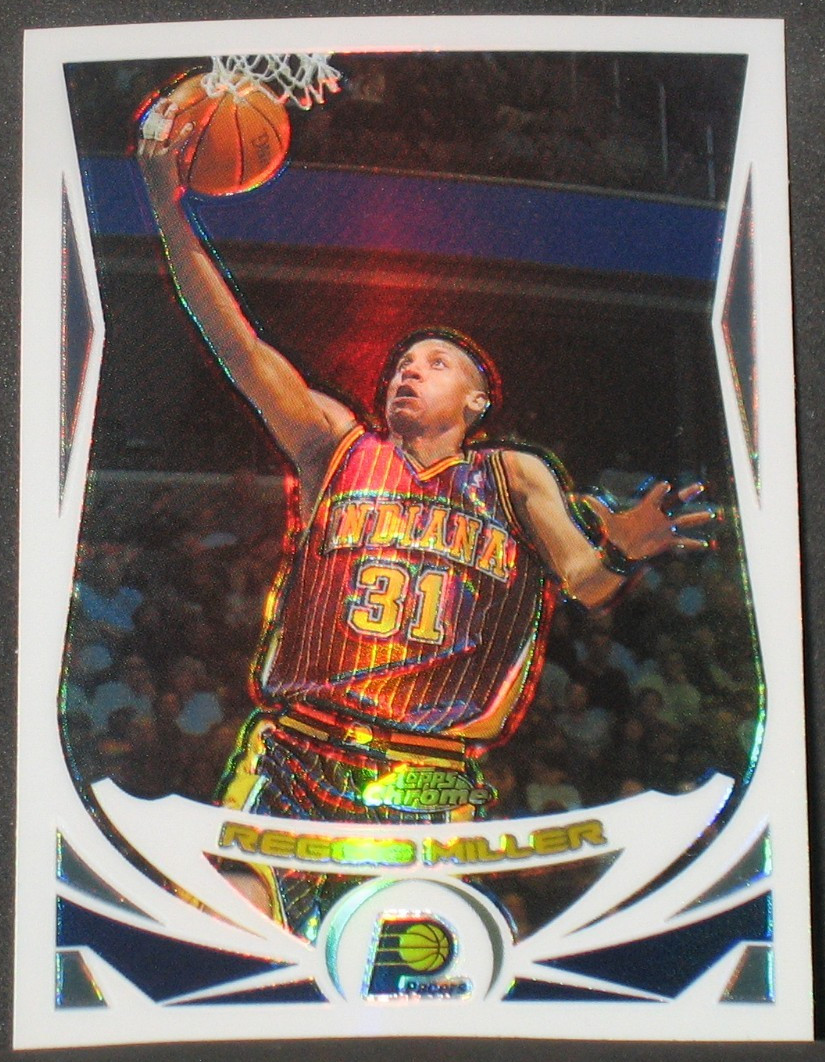 Reggie Miller 2004-05 Topps Chrome Refractor Parallel #31 Indiana Pacers