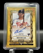 2025 Topps Gilded Brooks Lee RC Gold Frame Auto /50 Twins Rookie 🔥