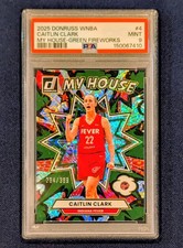 2025 Panini Donruss WNBA Caitlin Clark My House Green Fireworks #4 PSA 9 /399
