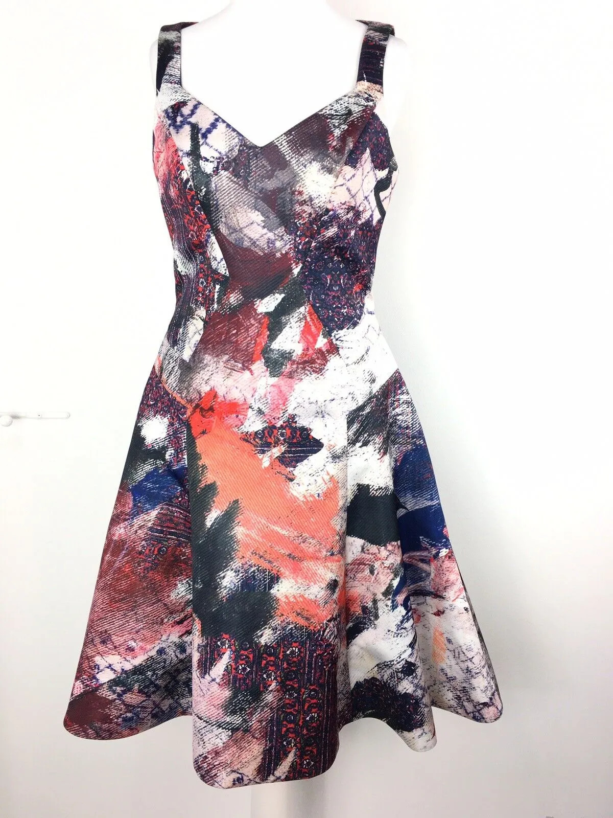 Prabal Gurung Multicolour Patchwork Abstract Dres… - image 1
