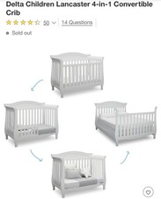 Cradle Bed For Baby Made of 100 wood White Color Excellent Conditions