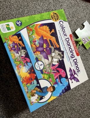 Die Lernreise Farbe Tanzen Dinos Bodenpuzzle Alter 3