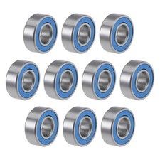 MR115-2RS Ball Bearings Z2 5x11x4mm Double Sealed Chrome Steel Blue Seal 10pcs