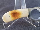 Rite Edge 6" Full Tang Fixed Blade Burnt Bone Hunting Knife with Leather Sheath — photo 3