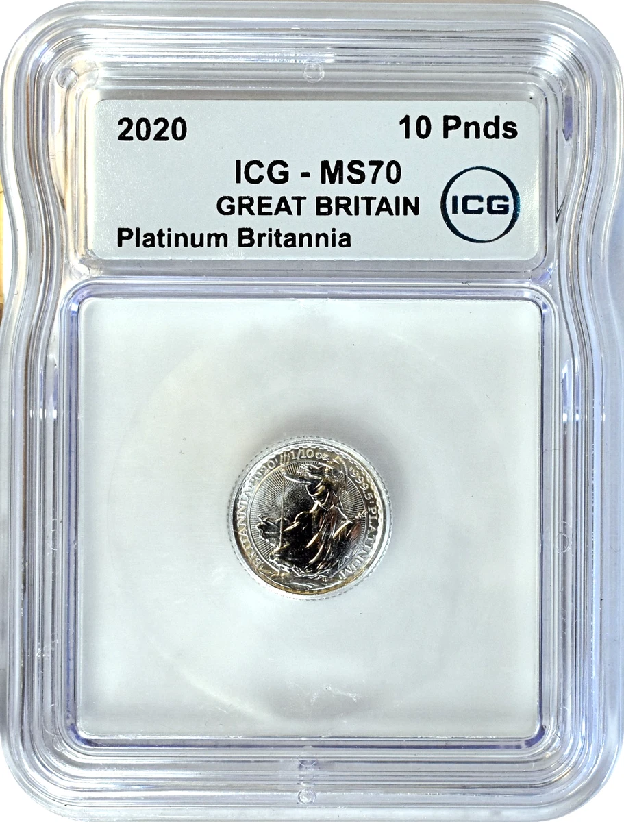 ICG 1/10 oz Precious Metal Content per Unit Platinum Bullion Coins