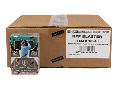 2025 PANINI SELECT BASEBALL 6-PACK BLASTER 20-BOX CASE